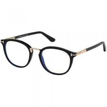 Tom Ford Gafas de Vista FT 5555-B BLUE BLOCK BLACK unisex