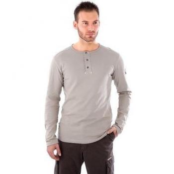 BUSHMAN - Camiseta - Básico - Manga Larga - para hombre beige piedra XXXL