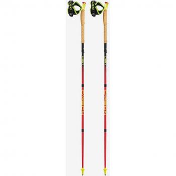 Bastones de trail Leki Ultratrail FX One, color rojo, amarillo y negro, par, longitud ajustable hasta 120 cm