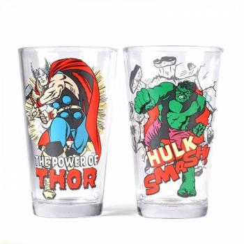 Thor y Hulk juego de 2 vasos