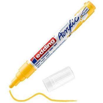 Marcador Acrílico Edding 5100 Medium Color Amarillo Señalización 2-3 mm