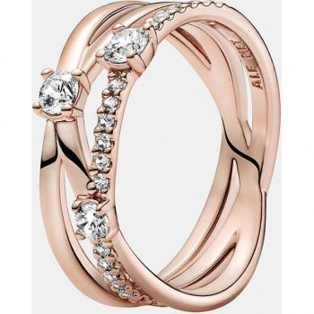 Anillo Pandora Timeless de oro rosa