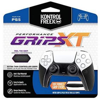 Grips de Rendimiento XT Extra Finos para Controlador PS5 (Negro)