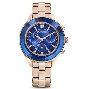 Swarovski Octea Lux Sport Women's Quartz Watch with Blue Dial and Gold-Tone Metal Bracelet