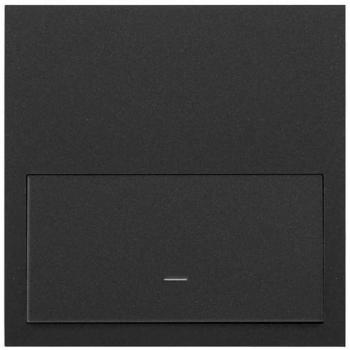 Kit frontal horizontal para 1 elemento con 1 tecla negro mate Simon 100 (10020101-238)