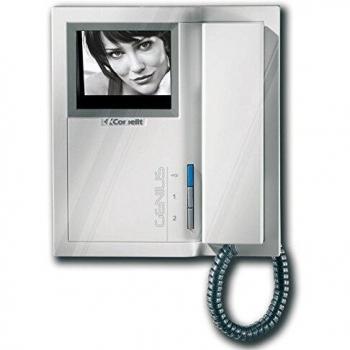 Comelit Genius 4-Inch Black and White Intercom Monitor with Headset - Model 5801