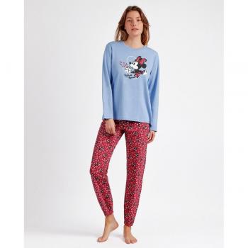 Pijama Manga Larga Minnie Grow azul Disney