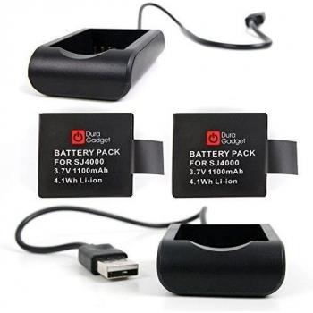 DURAGADGET Cargador Con Conexión USB + ¡2 Baterías! Para TecTecTec! XPRO 2 | XPRO 2+ | XPRO1 - Certificado Por La CE