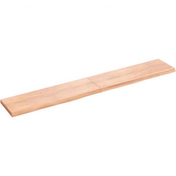 Estante de pared madera maciza roble sin tratar 180x30x(2-4) cm Natural, Marrón claro, Marrón oscuro Mueble Almacenaje Estantería para Oficina, Estudio, Dormitorio Estantería