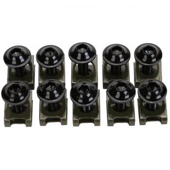 CICMOD 10x M6 CNC Tornillos Tuercas para Carenado 5×20mm para Moto Motocicletas Negro