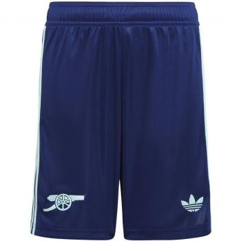 Arsenal Kids Third Shorts 2024/25 - Black, Adidas 3 Stripes