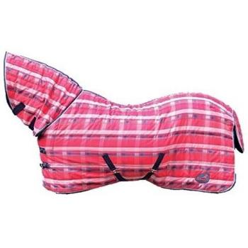 Masta Quiltmasta 120 - Manta / Sábana para caballo, color rojo, talla 222 cm