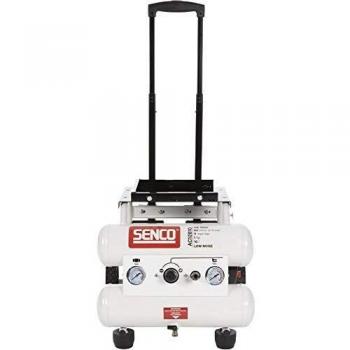 SENCO AC12810 Compresor silencioso, compresor de aire portátil, 1.5 HP, 2.5 galones, bajo nivel de ruido (68 dBA), diseño ligero y compacto, ideal para uso domést