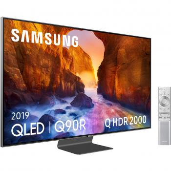 Samsung QLED 4K 2019 75Q90R - Smart TV de 75 con Resolución 4K UHD, Direct Full Array Elite, Q HDR 2000, Inteligencia Artificial 4K, Premium One Remote, Apps exclusivas y Compatible con Alexa