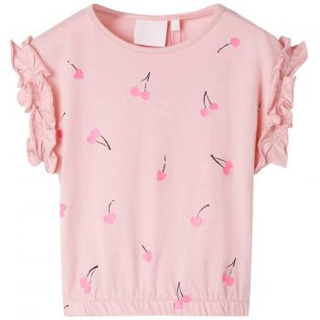 Camiseta infantil rosa claro 92
