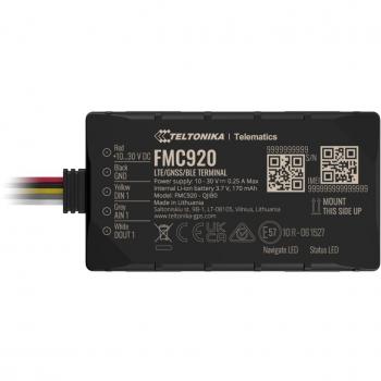 Rastreador GPS Teltonika FMC920 - Pequeño y Inteligente con Conectividad 4G Cat 1 y Bluetooth