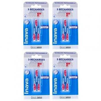 Inava Trio Compact/Flex - Recharges Interdentales Rojo ISO 4 (3 Unidades)