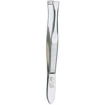 Pinza recta de acero cromado 9 cm Erbe en envase blíster
