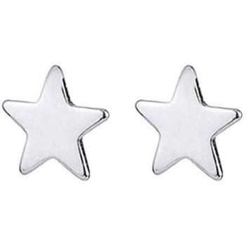 ENTREPLATA Pendientes Plata de Ley 925 Mujer Niña Bebe Novia Regalo de San Valentin Enamorados Mini Estrella 4 mm.