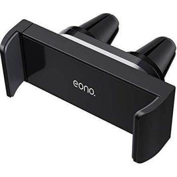 Eono Essentials Soporte Móvil Coche, Soporte Teléfono : Rejillas de Ventilación Salidas de Aire para Smartphones para Phone XS MAX XR X, 8, 7, 6S, Samsung S10, S9, Otras Android Smartphones - Negro