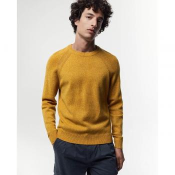 Sfera Jersey Redondo de Hombre - Jersey de punto, cuello redondo, manga larga, tejido suave y cómodo, diseño clásico y versátil para uso diario