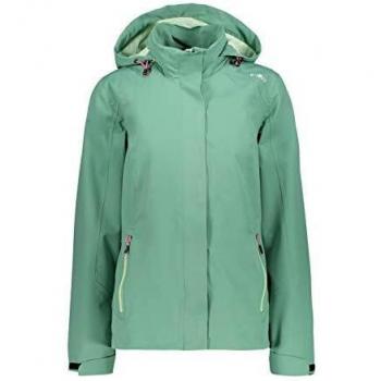 CMP Chaqueta con capucha de sarga para mujer, color verde, EU 34