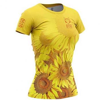Camiseta Otso Sunflower manga corta amarillo absoluto naranja mujer - XS