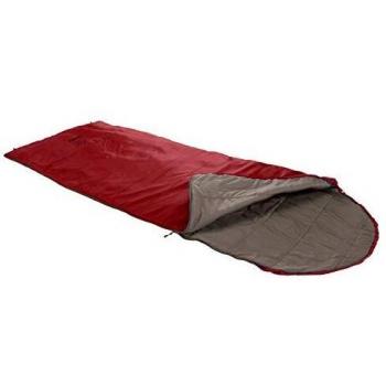 Saco de dormir Grand Canyon Kayenta 190 13C rojo con capacidad para temperaturas hasta -13°C, diseño compacto y ligero, tejido exterior resistente al agua, relleno de fibra sintética, cremallera bidireccional, incluye
