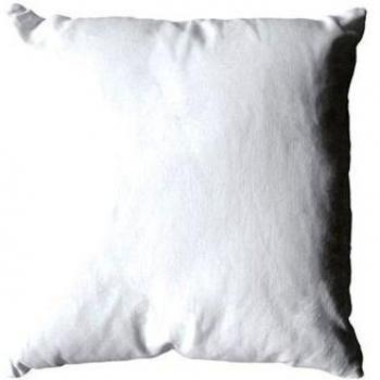 Cojín Blanco de Poliéster Desmontable 40x40 cm