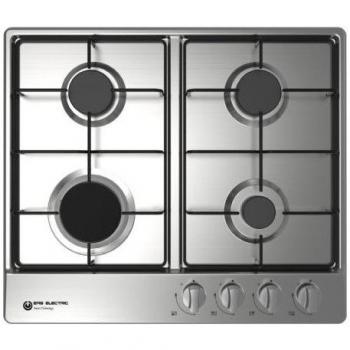 ENCIEMERA Gas 4 Fuegos 60CM Acero Inoxidable