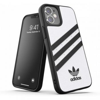 Funda Adidas Samba para iPhone 12 Mini - Blanco/Negro, 3-Stripes, Protección y Estilo