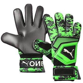 Puma One Grip 1 RC, Guante de Portero, Puma Black-Charcoal Gray-Green Gecko, Talla 9