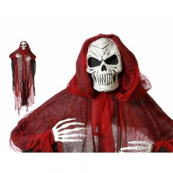 Esqueleto Colgante BigBuy Home, decorativo para Halloween, material plástico, tamaño 1.5 metros, diseño articulado y ligero