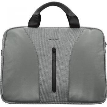Smartsuit 18881 Briefcase - Bolsa mensajero para portátil de 16 color Plata
