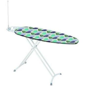 Rayen 6238 - Tabla de planchar con enchufe y cable, con reposaplanchas, altura regulable, 120 x 40 cm, multicolor