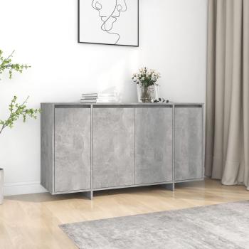 Aparador de madera de ingeniería 135x41x75 cm, Mueble de Almacenaje de Salón, Buffet para salón Moderno, Armario Auxiliar, Armario de Almacenamiento