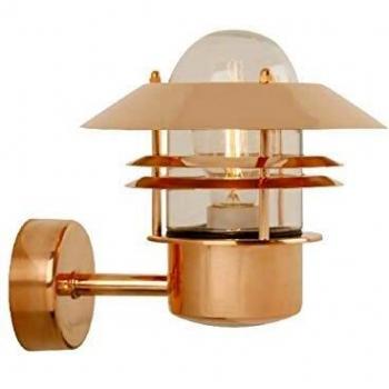 Nordlux 25011030 Blokhus - Lámpara de pared de cobre, bombilla E27 de 60 W