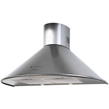 Cata | Campana Decorativa Pared | Modelo Q-7760 X | 3 niveles de extracción | Ancho de 60 cm | Motor Extra Silencioso | Panel de Control Mecánico | Acero Inoxidable | Clase de Eficiencia Energética: C