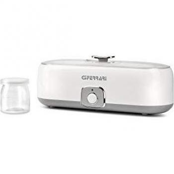 Yogurtiera G3 Ferrari Fermento 4, 20 W, 720 ml, 4 vasitos de vidrio, color blanco