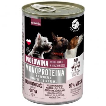 Pet Republic Monoprotein Beef - Comida Húmeda para Perros - 400g