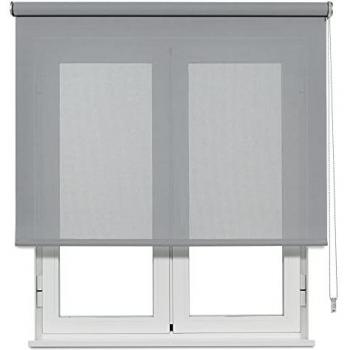 Estor Enrollable Screen 10% Apertura Perla Gris 135 x 190 cm - Fabricado en España - Garantía 5 Años