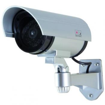 Logilink Dummy Cámara De Seguridad, Al Aire Libre / Interior con Luz De Flash Rojo