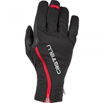 Guantes largos Castelli Spettacolo RoS PrimaLoft Rosso Corsa negros - Talla S