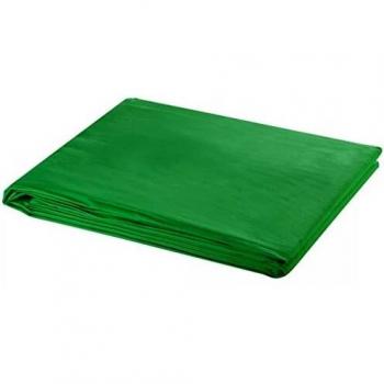 vidaXL Telón Fondo Foto Vídeo Croma Verde Algodón 600x300 cm Tela Chromakey