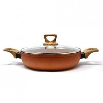 Cacerola Baja Amercook Terracotta con tapa 26 cm