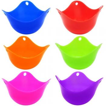 Silicona para Huevos Escalfados Cocidos , Molde para Hervir Huevos – Recipiente Escalfador