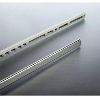 Spirella 75-125, Blanco colección Surprise, Barra para Cortina de Ducha, Aluminio