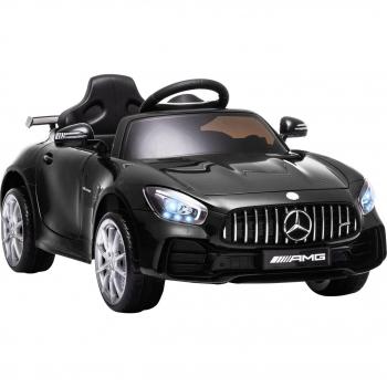 Coche Eléctrico para Niños Mercedes GTR Licenciado Batería 12V Mando a Distancia Reproductor de Música Faros LED Puertas de Apertura Doble Carga Máxima 25