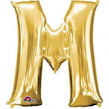 amscan 3297201 - Globo de Aluminio con Letra M, 86,36 cm