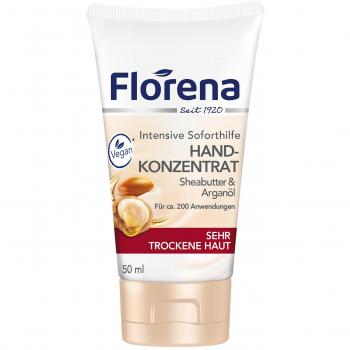 Crema de Manos Concentrada Vegana Florena con Manteca de Karité y Aceite de Argán 50ml
